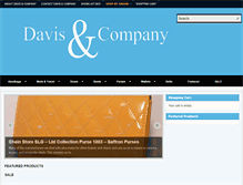 Tablet Screenshot of davisandcompany.co.uk
